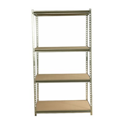 Estanterías con remaches de uso liviano